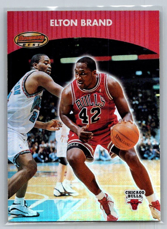 2000-01 Bowman's Best Basketball #42 Elton Brand - VG - Chicago Bulls - Image 1 of 2