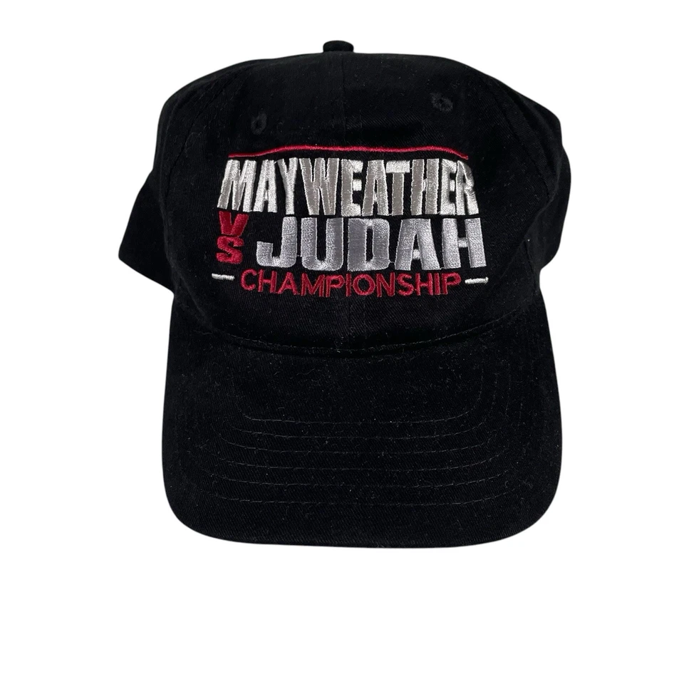 Boné de boxe Y2K Mayweather Vs Judah 2006 Sworn Enemies Las Vegas gráfico AMC - Imagem 1 de 4
