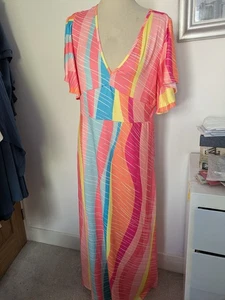 Temu Colourful Dress Size 18 1xl Brand New In Bag - Picture 1 of 7