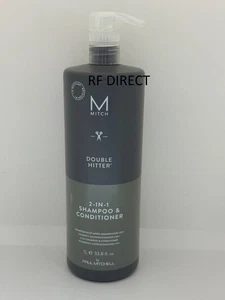 Paul Mitchell Mitch Double Hitter 2 in 1 Shampoo & Conditioner 33.8oz New - Picture 1 of 1