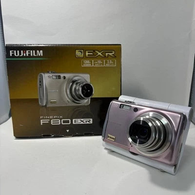 Fujifilm F80EXR Pink Compact Digital Camera New US Customs Fees - Image 1 of 4