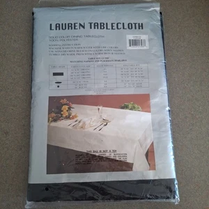LAUREN 90" RUNDE Leinenmischung schwarz auf schwarz kariert Designer Tischdecke Halloween - Bild 1 von 4