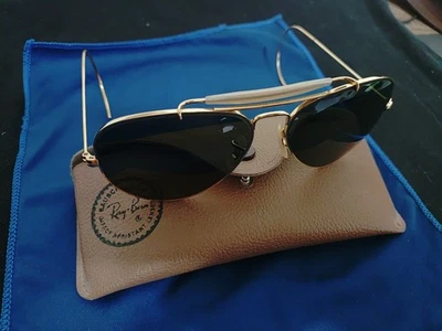 Винтажные авиаторские солнцезащитные очки Baucsh & Lomb Ray-Ban. Сделано в США - Изображение 1 из 4