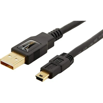 Amazon Basics USB A auf Mini USB 2 0 Kabel 1,8 m 480Mbps Schwarz - Bild 1 von 4