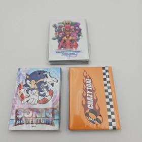LOT OF 3 SONIC ADVENTURE LIMITED RUN TRADING CARD SLEEVES SEGA DREAMCAST PACKS