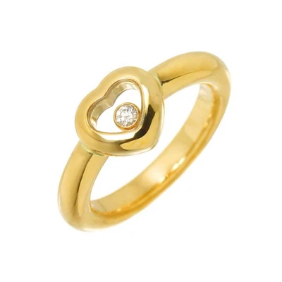 Anillo Chopard Happy Heart Diamantes 18K YG 750 Talla 5.25-5.5 (US) 90298286 Foto 1 de 4