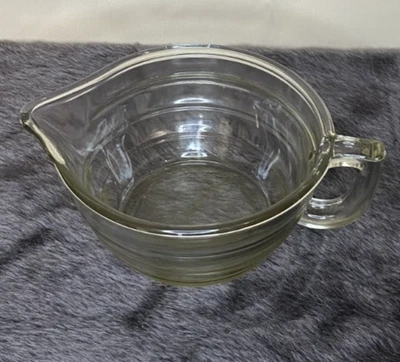 复古透明玻璃搅拌碗带倒嘴 — 第 1/4 张图片