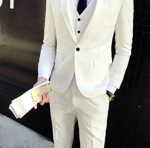 Suit Business Professional Formal Wear Slim Fit Men - Picture 1 of 5