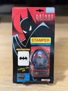1992 Batman Animated Series Mr. Freeze Stamper w/ Pad DC Comics Noteworthy - Picture 1 of 2