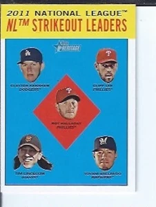 N.L. Topps Heritage 2012 de ERA Leaders - Imagen 1 de 1