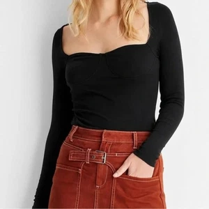 Future Collective Target Womens Top Large Black Reese Blutstein Coquette Grunge - Picture 1 of 10