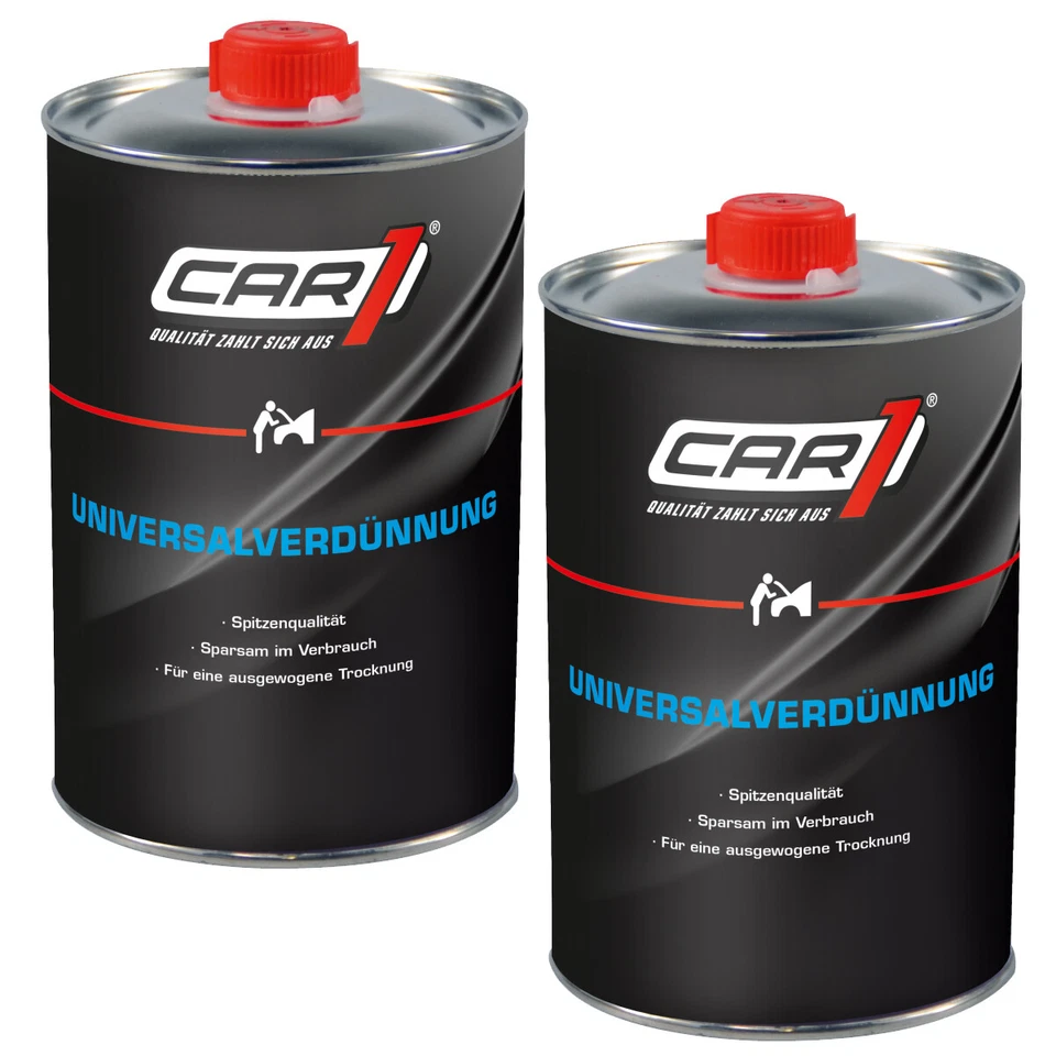 Universalverdünnung Nitroverdünnung Kunstharzverdünnung 2x 1L Car1 - Bild 1 von 1