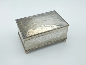 Vintage Cobral Speculum Plate Trinket Box Cigarette Box - Foto 1 di 11