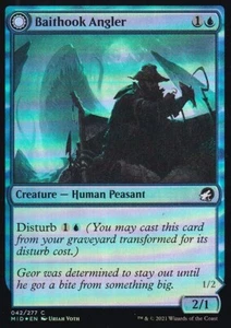 Baithook Angler // Hook-Haunt Drifter [Innistrad: Midnight Hunt] Common Magic NM - Picture 1 of 2