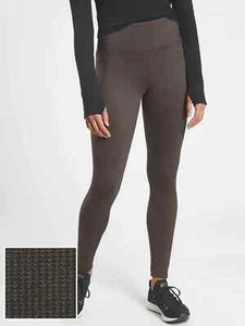 Athleta Delancey Houndstooth Tight, Houndstooth Black Brown Small PETITE - Picture 1 of 13