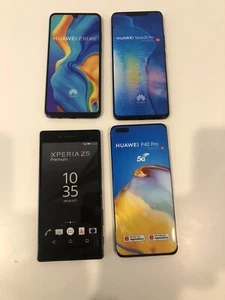 Lot de 4 smartphones Huawei, mannequins modernes non fonctionnels modèle écran - Photo 1 sur 2