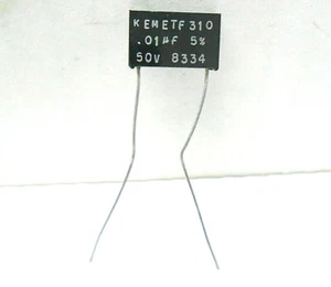 F310A1002J050 KEMET ELECTRONICS CAPACITOR, 50 VOLTS/ 10,000 PICOFARADS NOS - Picture 1 of 6