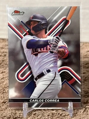 2022 Topps Finest Carlos Correa Minnesota Twins Card # 55 - Image 1 of 2