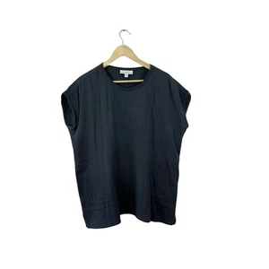 J Jill Pure Jill Organic Cotton Medium Petite MP Top Gauze Gray Womens READ - Picture 1 of 12