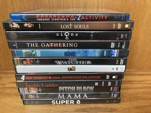 12 DVD Paranormal 2 Ring Signs Gathering Saw Mama Lost Souls Final Destination + - Picture 1 of 6