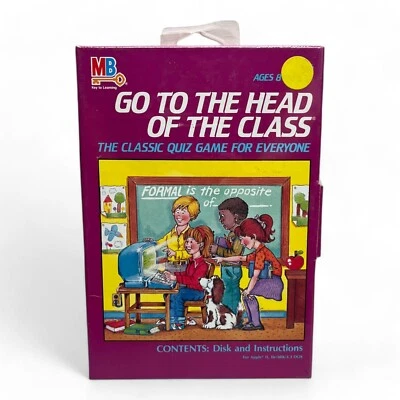 RARE 1984 Go To The Head Of The Class for Apple II 3.5" SEALED - Image 1 of 2