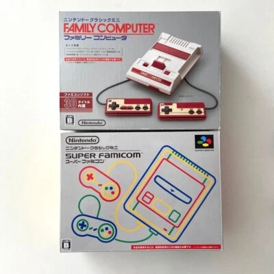 Nintendo Classic Mini Family Computer Super Famicom Game Console set - Image 1 of 4