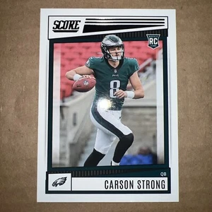 2022 Score Football Base Rookies #309 Carson Strong - Philadelphia Eagles - Picture 1 of 2
