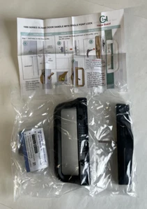 Black Sliding Patio Door Handle Hardware (LSX) By House Guard Key Lock & Handle - Picture 1 of 5