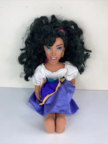 1995 Disney Esmeralda Vinyl Plush Doll Vintage Rare 90s Princess Hunchback Cover