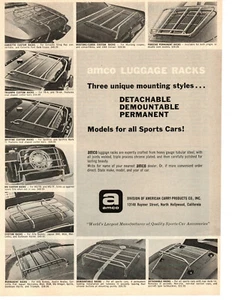 PORTAPACCHI AMCO 1965 ~ ANNUNCIO STAMPA ORIGINALE - Foto 1 di 1