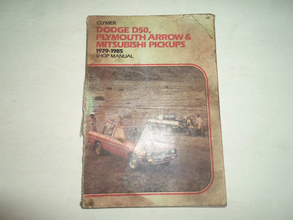 1979 1985 Clymer Dodge D50 Plymouth Flecha Mitsubishi Pickups Tienda Manual - Imagen 1 de 1