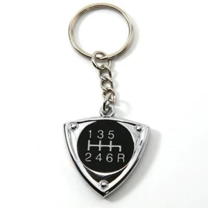 RX-8 6 SPEED BLACK - ROTOR KEYCHAIN 13B RX8 RENESIS ROTARY ENGINE 20B - Picture 1 of 4