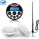 Marine Stereo Bluetooth Boot Radio mit wasserdichten Lautsprechern und Antenne
