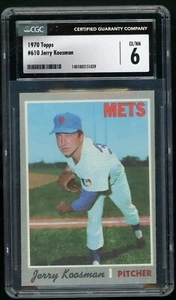 JERRY KOOSMAN 1970 Topps #610 New York Mets High Number CGC 6 EX/NM - Picture 1 of 2