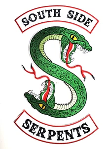 Riverdale/SOUTH SIDE SERPENTS 9"Deluxe JACKET BACK PATCH Set of 3- USA Mailed - Picture 1 of 3