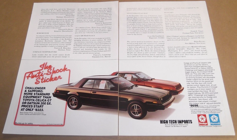 Challenger & Sapporo 1983 anuncio original anuncio 83 impresión vintage Foto 1 de 1