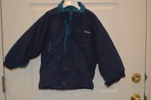 Wintermantel Jacke Kinder Patagonia blau/grün Größe 4 - Bild 1 von 4