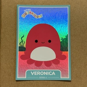 Squishmallow Veronica the Octopus ~ Holographic Foil ~ #69 ~ S1 Trading Card - Picture 1 of 2