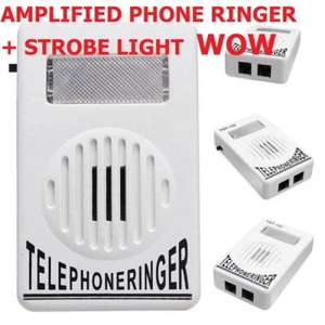 EXTRA LOUD PHONE RINGER AMPLIFIED FLASH LIGHT RJ11 RJ45 TELEPHONE PHONE RING DIY - Zdjęcie 1 z 1