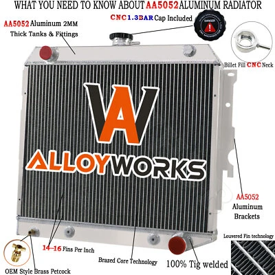 3Row Radiator For Dodge Charger Coronet/Plymouth Road Runner Satellite 1968-1972 - Image 1 of 4