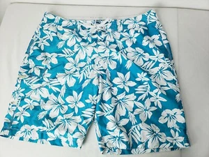 Old Navy Boardshorts 21" türkis weiß Hawaii Gr. XL - Bild 1 von 2