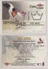 2001 Fleer Triple Crown Crowns of Gold Rick Ankiel