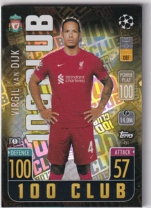 Topps Match Attax Champions League 21/22 100 Club Nr. 451 Virgil van Dijk - Picture 1 of 1
