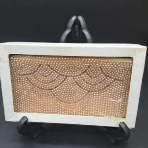 Vintage N. K. K. Japan Ivory Beaded Art Deco Evening Bag Clutch Purse Beads Box - Picture 1 of 9