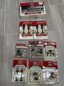 Vintage Lemax Village Collection Accessories & Figures Lot - Picture 1 of 9
