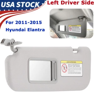 Left Driver Side Gray Sun Visor with Makeup Mirror for Hyundai Elantra 2011-2015 - Foto 1 di 9