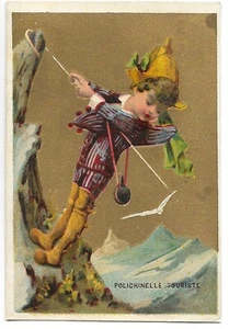 Polichinelle touriste - Chromo - Trade card - Picture 1 of 2
