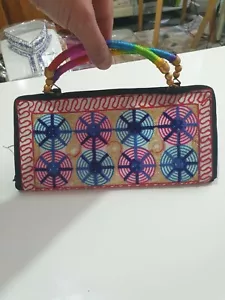 Ladies Women's Soft Purse Wallet hand made Indian Pakistani .colorfull - Picture 1 of 3
