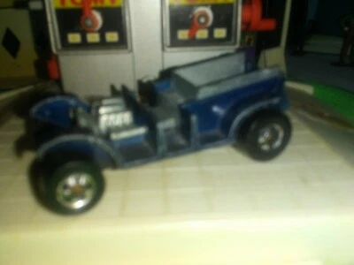  ORIGINAL Black Wall Patty wagon 1969 HotWheel Vintage no top or windshield Used - Image 1 of 4