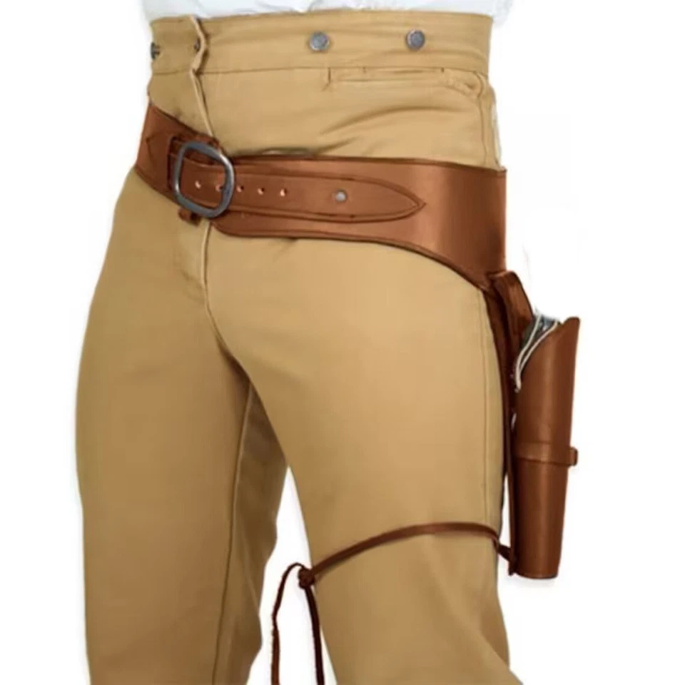 Vaquero Funda Única Vaquero Porta Pistola Salvaje Oeste Disfraz Halloween Juegos con disfraces Foto 1 de 4